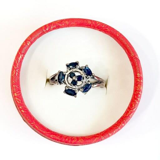 انگشتر نقره طرح گل زنانه (925)silver ring